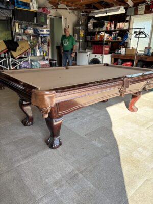 Used 8’ slate pool table